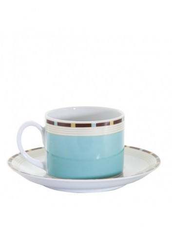 Taza Y Plato De Café-Marine